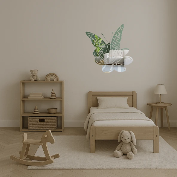Modern Tasarım Kelebek Aynalı Tablo - Model 27 - Resim 4