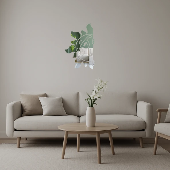 Mutlu Güneş Dekoratif  Aynalı Tablo