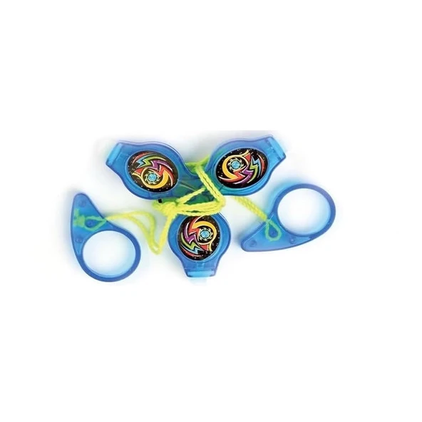 VIP RENKLİ LED IŞIKLI FIRFIR MAVİ FIRFIR YENİ NESİL IŞIKLI OYUNCAK BLUE A PULL IT TO TOP SPİNİNG - Resim 4