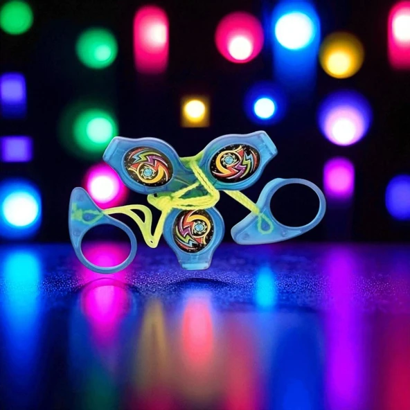 VIP RENKLİ LED IŞIKLI FIRFIR MAVİ FIRFIR YENİ NESİL IŞIKLI OYUNCAK BLUE A PULL IT TO TOP SPİNİNG - Resim 3