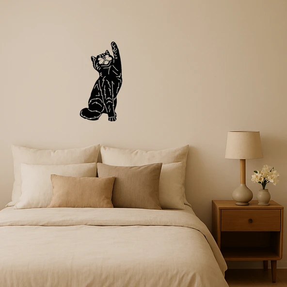 Oynayan Sevimli Kedi Tablosu ürün görseli 1