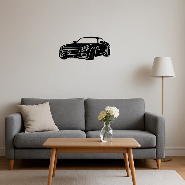 Çağdaş Araba Temalı MDF Dekoratif Tablo - 4