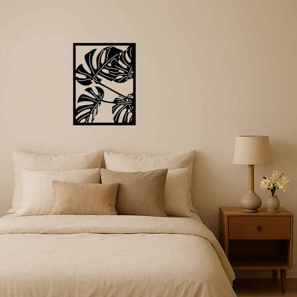Monstera Bitkisi Desenli İç Mekan Paneli