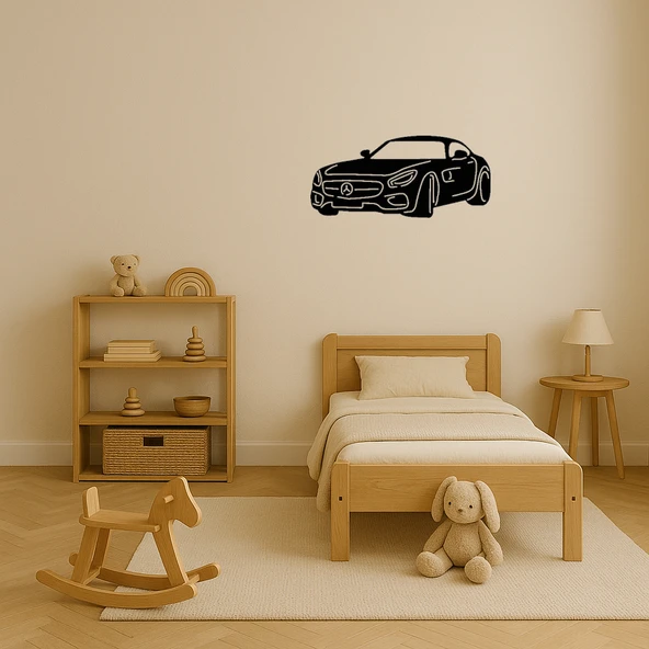 Çağdaş Araba Temalı MDF Dekoratif Tablo - 3