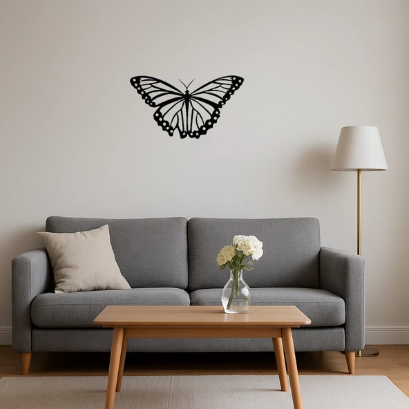 Renkli Kelebek MDF Dekoratif Tablo - Resim 4