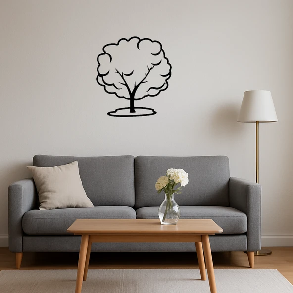 Ağaç Silueti MDF Dekoratif Tablo - 4