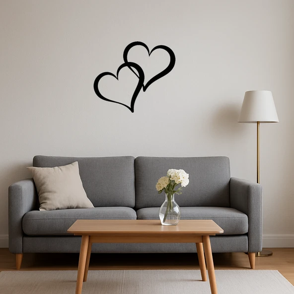 Sevgiyi Simgeleyen MDF Kalp Duvar Tablosu - 4