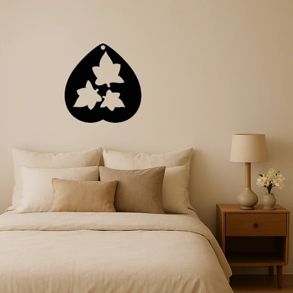 Yaprak Detaylı Gözyaşı Tasarımlı MDF Tablo ürün görseli 1