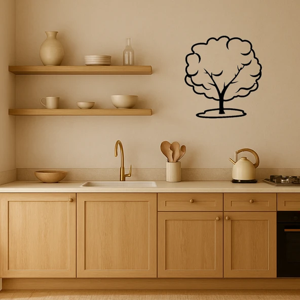 Ağaç Silueti MDF Dekoratif Tablo - 3