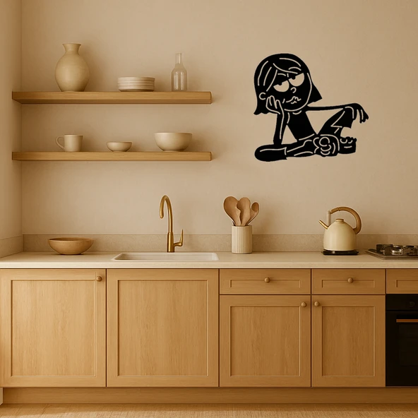 Tembel Kız Dekoratif Tablo - Resim 3