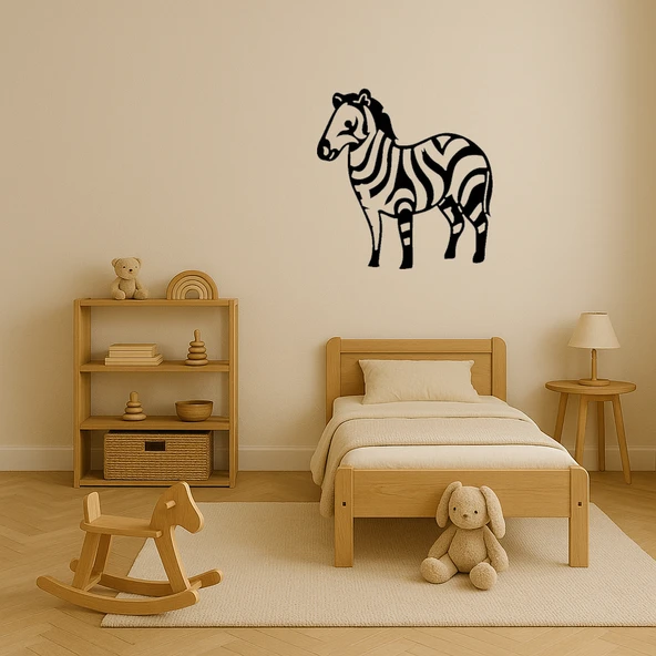 Zebra Desenli MDF Dekoratif Tablo - Resim 4