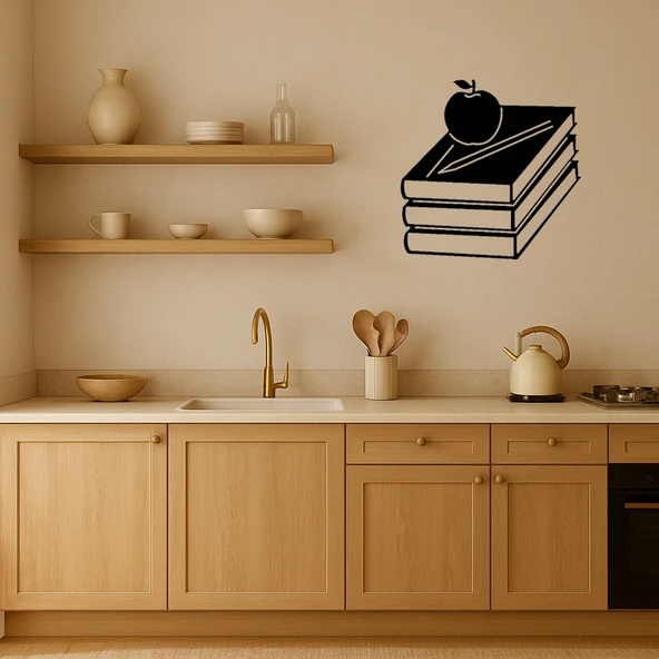 Kitap ve Kalem Kombinli Dekoratif MDF Tablo - Resim 2