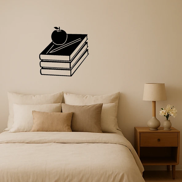 Kitap ve Kalem Kombinli Dekoratif MDF Tablo ürün görseli 1