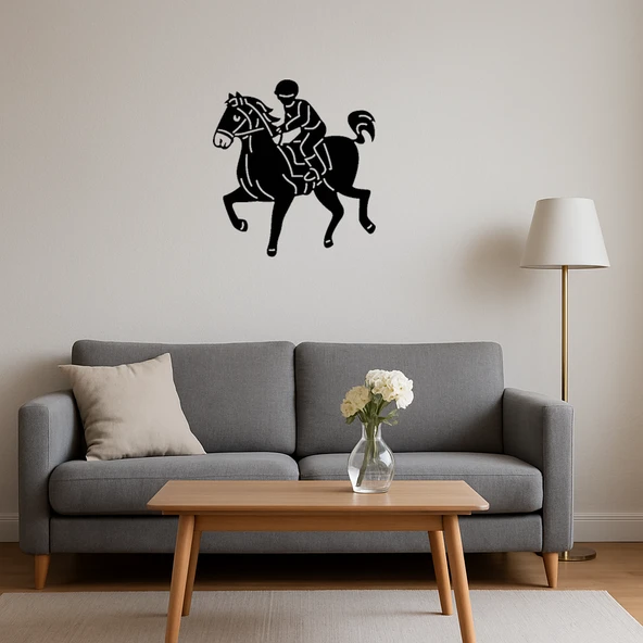 Binicilik Sporu Temalı Dekoratif Tablo - Resim 4