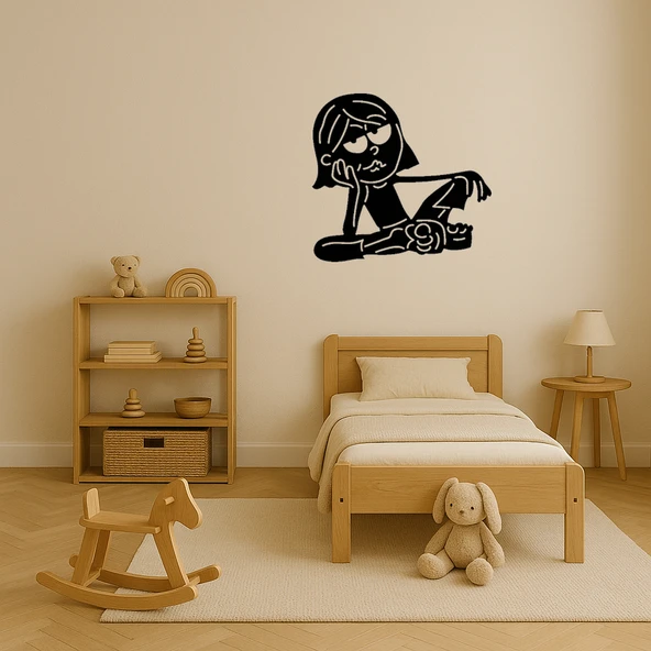 Tembel Kız Dekoratif Tablo - Resim 4