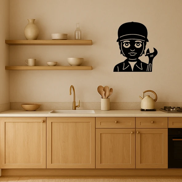 Mekanik Kadın Dekoratif Tablo - 2