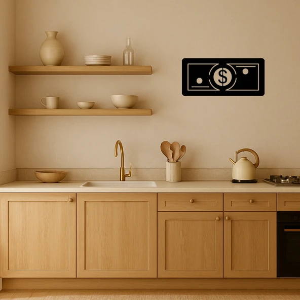 Yeşil Dolar Banknotu Dekoratif Tablo - Resim 2