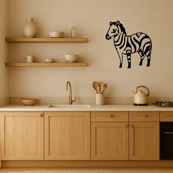 Zebra Desenli MDF Dekoratif Tablo - Resim 2