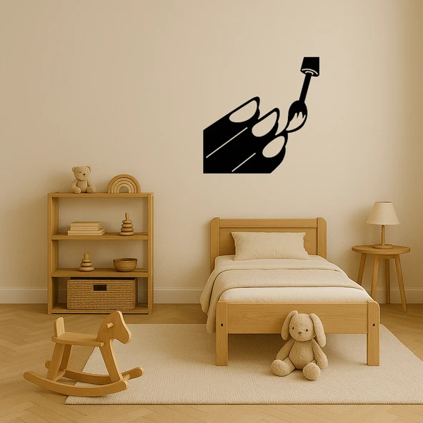 Oje Şişesi Tasarımlı MDF Duvar Tablosu - Resim 2