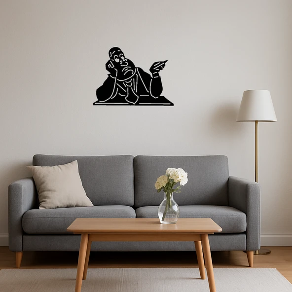 Düşünen Ofis Adamı MDF Duvar Tablosu - Resim 4