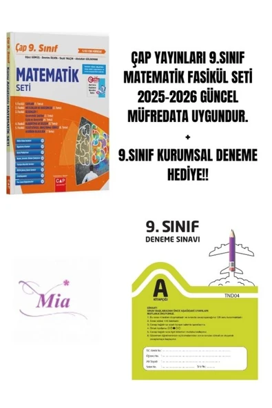 ÇAP YAYINLARI 9.SINIF MATEMATİK FASİKÜL SET HEDİYELİ ürün görseli