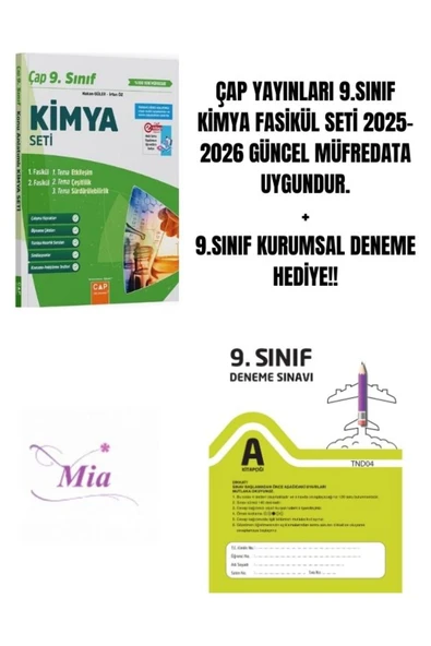 ÇAP YAYINLARI 9.SINIF KİMYA FASİKÜL SET HEDİYELİ ürün görseli