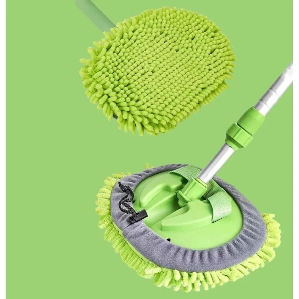 Yedek Bezli Mikrofiber Araba Yıkama Fırçası - Resim 2