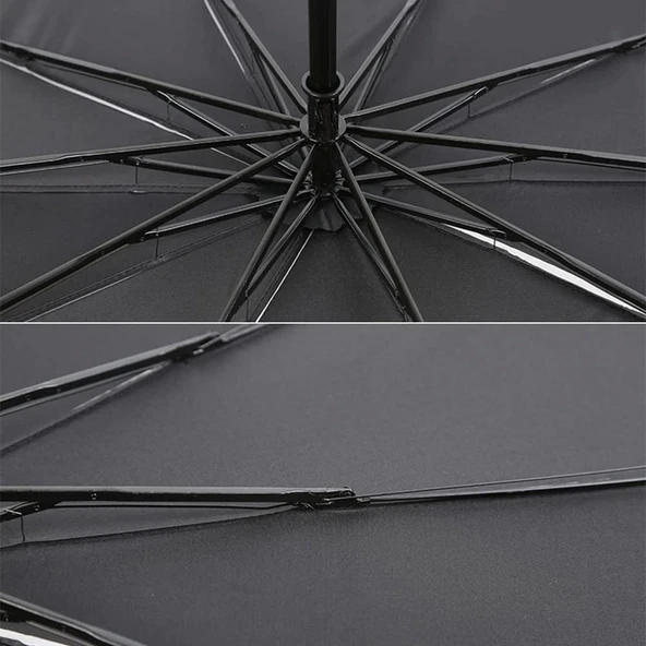 Araç İçi Ön Cam Şemsiye Güneşlik - Resim 4