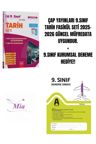 ÇAP YAYINLARI 9.SINIF TARİH FASİKÜL SET HEDİYELİ