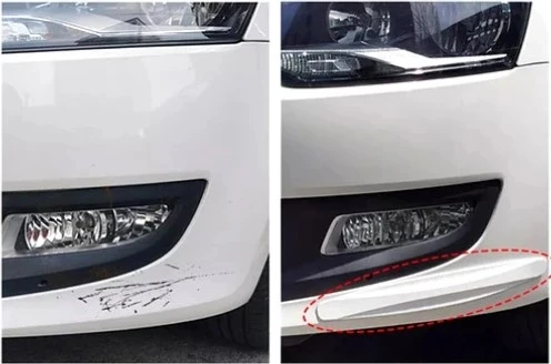 Araba Tampon Koruyucu Karbon Desenli Siyah - Resim 5