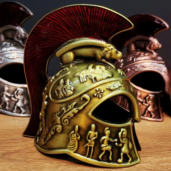 Metal Dekoratif Şövalye Miğferi - Resim 2