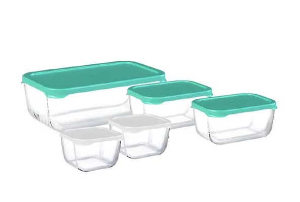 Paşabahçe 95455 combo 5 li cam saklama kabı 95455 hb3 ürün görseli 1