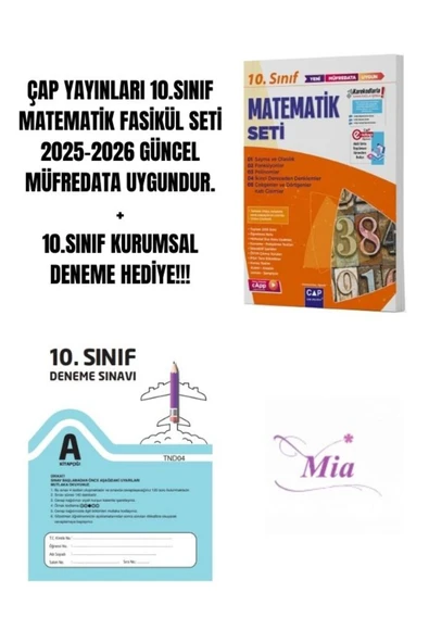 ÇAP YAYINLARI 10.SINIF MATEMATİK FASİKÜL SETİ HEDİYELİ - 1