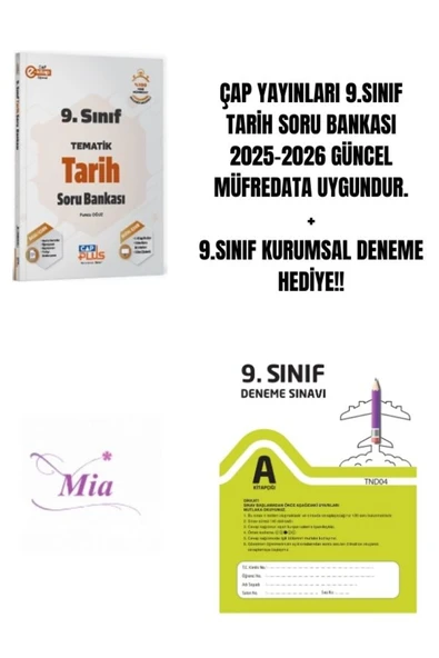 ÇAP YAYINLARI 9.SINIF TARİH SORU BANKASI HEDİYELİ - 1