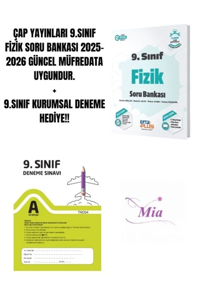 ÇAP YAYINLARI 9.SINIF FİZİK SORU BANKASI HEDİYELİ - 1