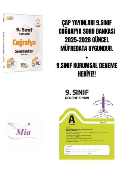 ÇAP YAYINLARI 9.SINIF COĞRAFYA SORU BANKASI HEDİYELİ - 1