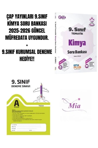 ÇAP YAYINLARI 9.SINIF KİMYA SORU BANKASI HEDİYELİ - 1