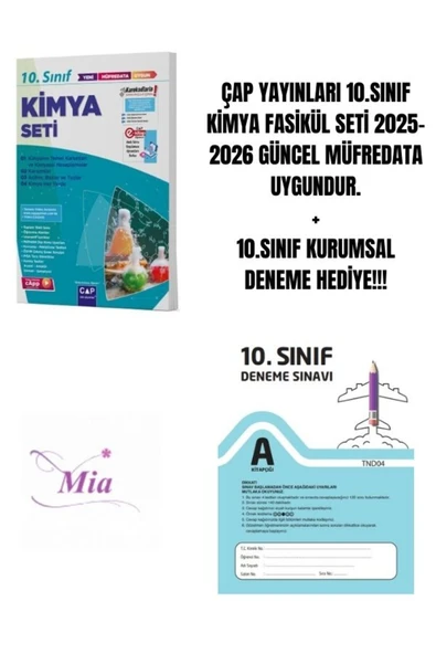 ÇAP YAYINLARI 10.SINIF KİMYA FASİKÜL SETİ HEDİYELİ - 1