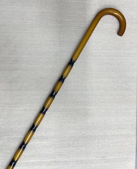 Bambu Desenli Zarif Ahşap Baston ürün görseli