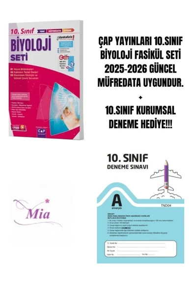 ÇAP YAYINLARI 10.SINIF BİYOLOJİ FASİKÜL SETİ HEDİYELİ - 1