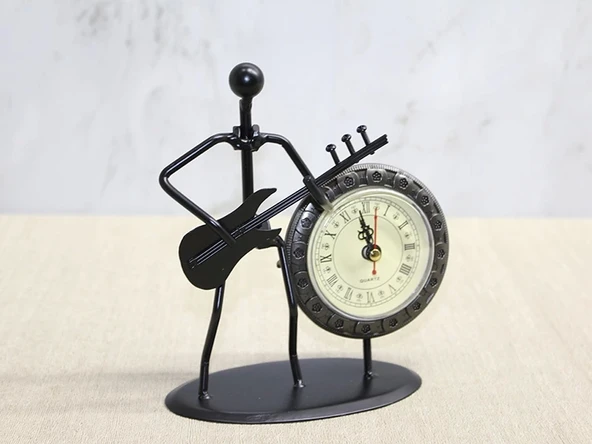 Metal Saatli Gitar Çalan Müzisyen ürün görseli 1