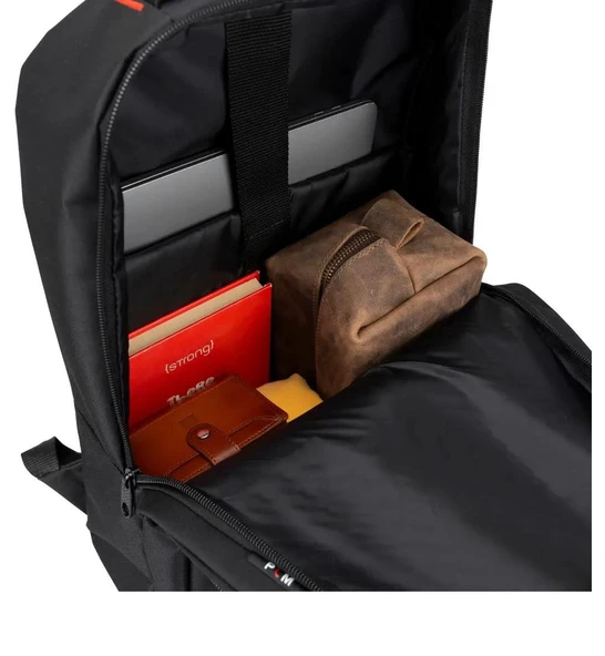 PLM BERGAMIN NOTEBOOK SIRT ÇANTASI SİYAH 15.6" - 3