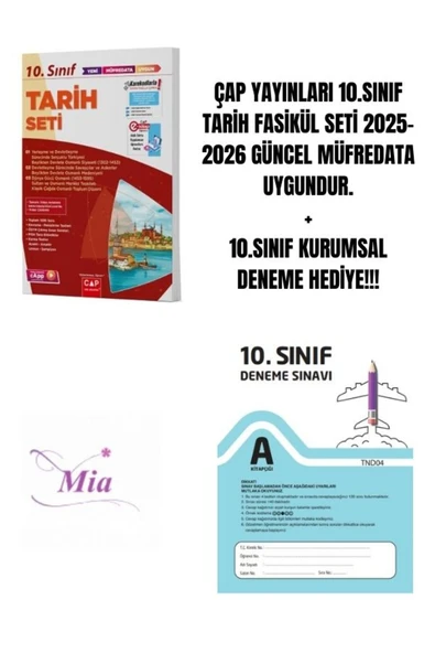 ÇAP YAYINLARI 10.SINIF TARİH FASİKÜL SETİ HEDİYELİ - 1