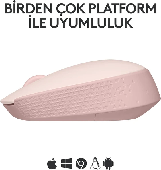 LOGITECH M171 KABLOSUZ  MOUSE ROSE 910-006865 - Resim 3