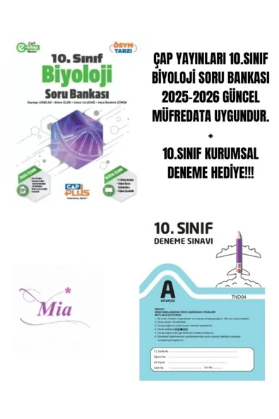 ÇAP YAYINLARI 10.SINIF BİYOLOJİ SORU BANKASI HEDİYELİ - 1
