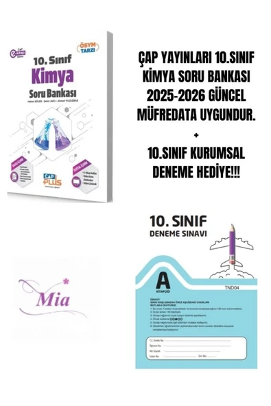 ÇAP YAYINLARI 10.SINIF KİMYA SORU BANKASI HEDİYELİ - 1