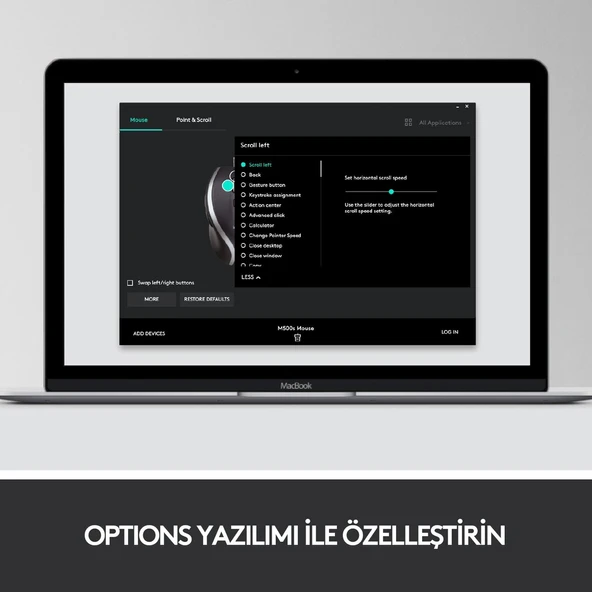 LOGİTECH M500S GELİŞMİŞ KABLOLU MOUSE - SİYAH 910-005784 - 7