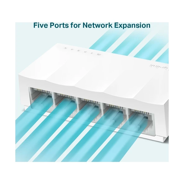 TP-LINK LS1005 5PORT 10/100 YÖNETİLEMEZ SWITCH - Resim 4