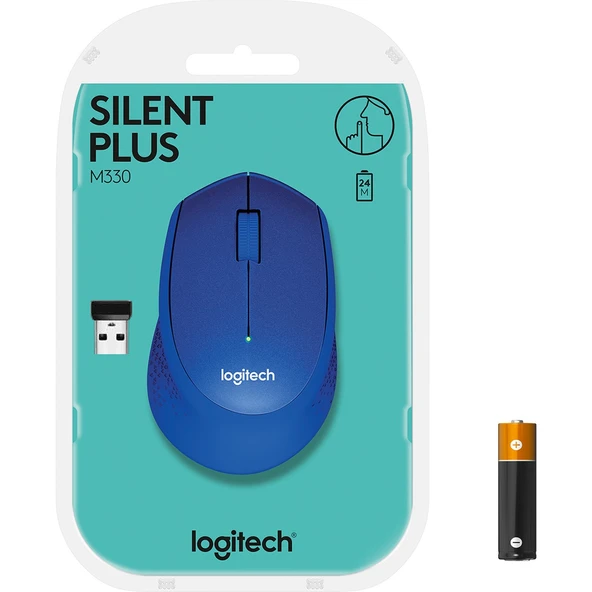 LOGITECH M330 1000DPI MAVİ MOUSE 910-004910 - 7