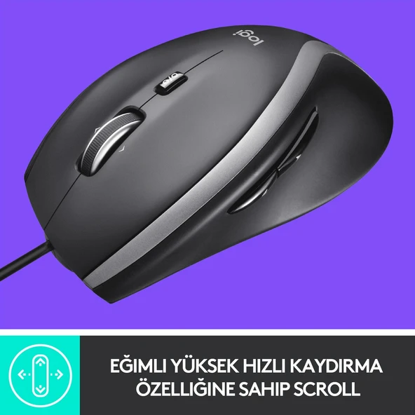LOGİTECH M500S GELİŞMİŞ KABLOLU MOUSE - SİYAH 910-005784 - 2